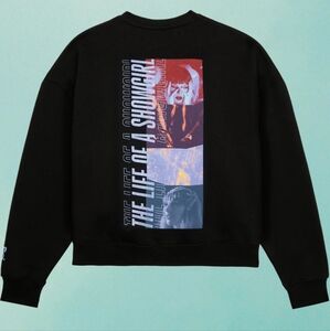 TAYLOR SWIFT XS The Life of a Showgirl Film Strip Black Crewneck Sweatshirt